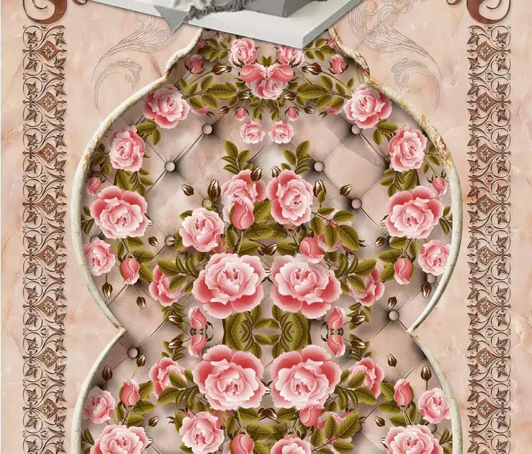 3d настенное покрытие рулон виниловой бумаги на заказ Роскошный узор Мраморная