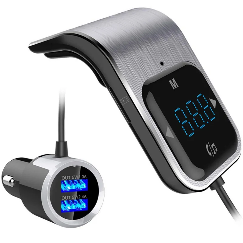 Bluetooth автомобильный беспроводной радиоадаптер AUX MP3 плеер FM Aux модулятор с громкой