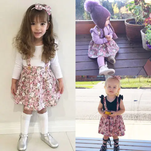 Комбинезон для новорожденных девочек с цветочным принтом юбки вечевечерние