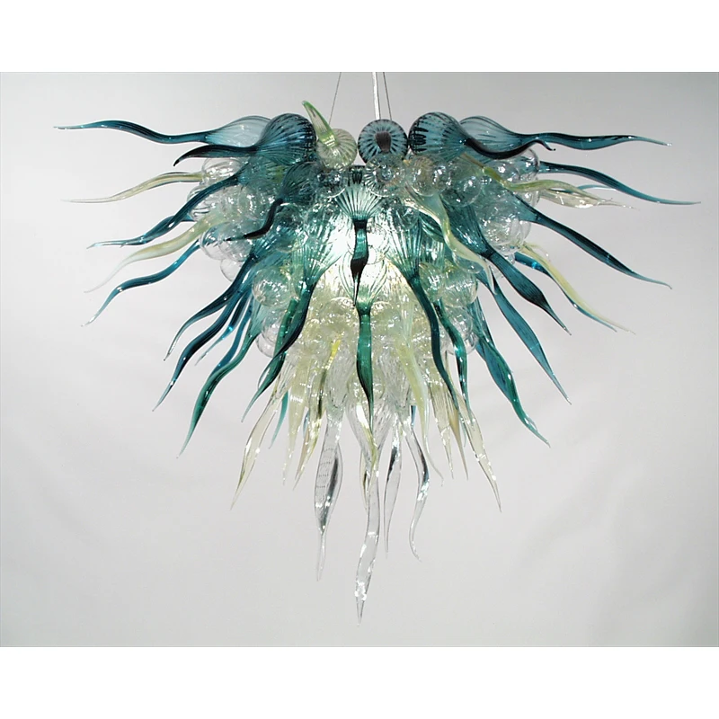

Christmas Home Decor Hand Blown Colored Murano Glass LED Designed Modern Art Chandelier