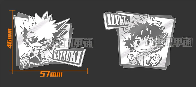 2 шт./компл. аниме My Hero academic Midoriya Izuku Bakugou костюм кацуки для косплея металлическая