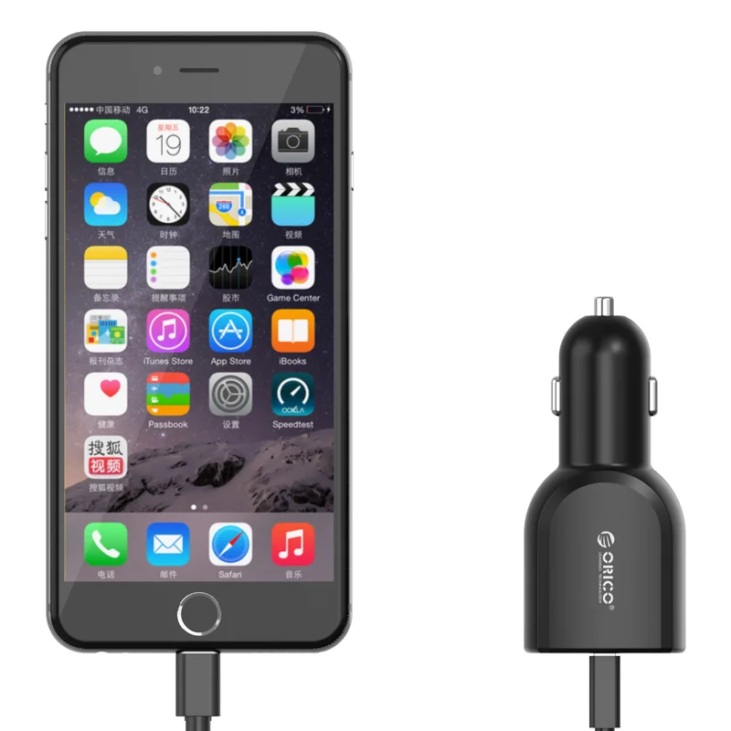 ORICO UCA USB Автомобильное Зарядное устройство Портативный быстрой зарядки для