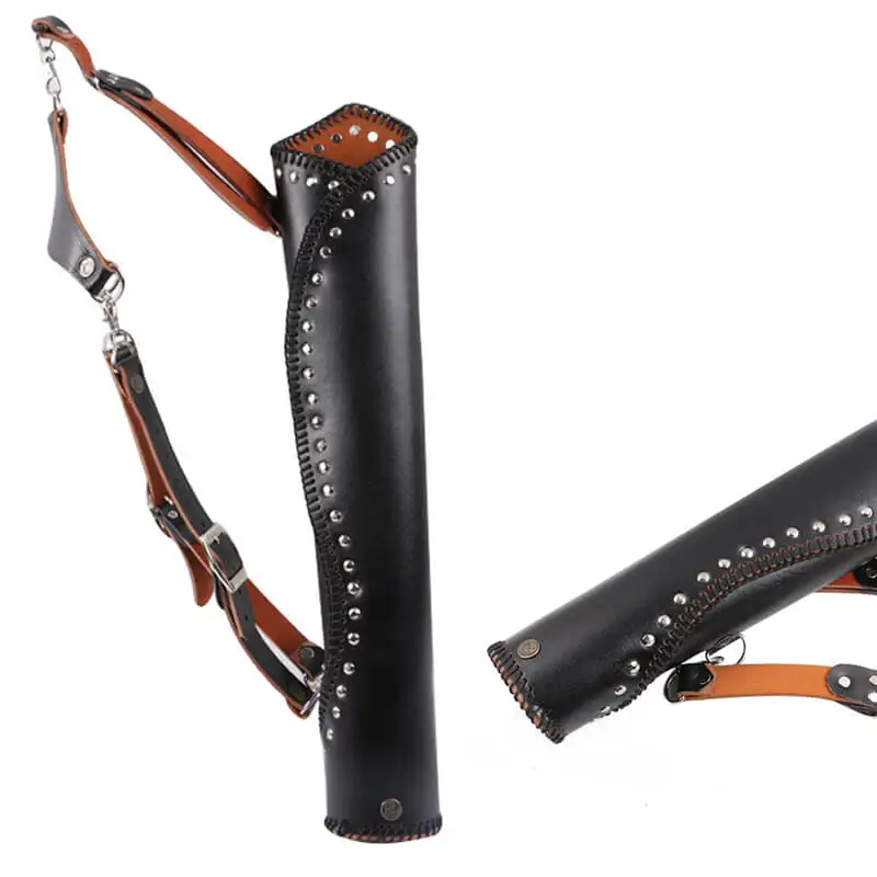 1 шт. ручная работа коровья кожа задняя Стрела колчан держатель сумка