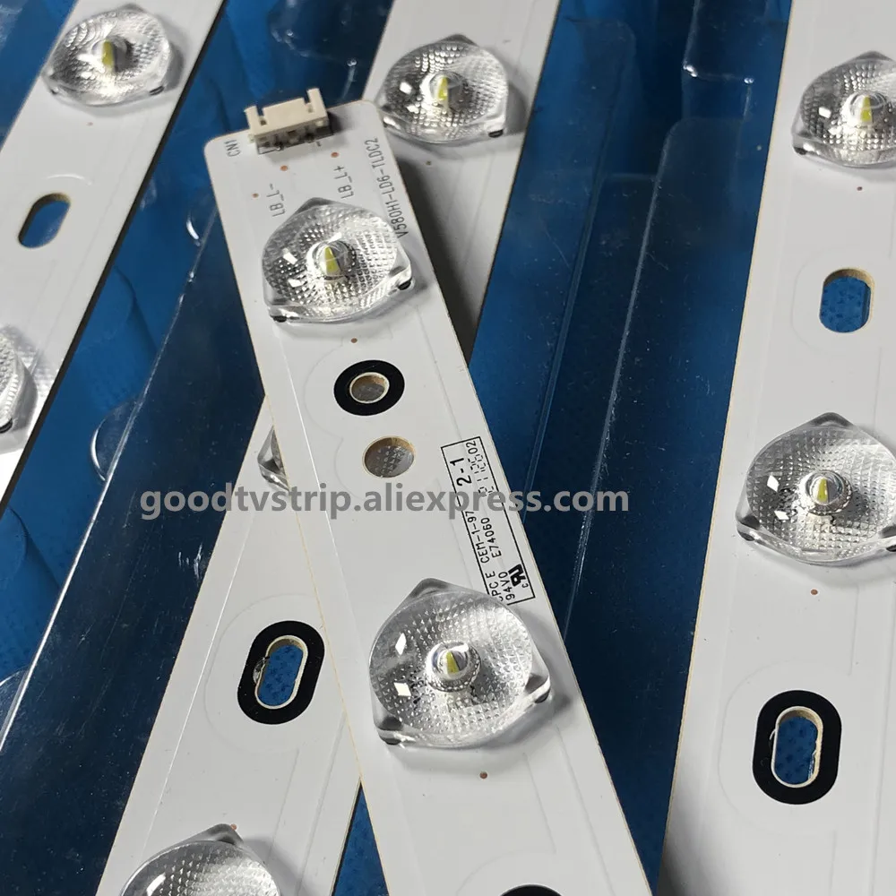 Светодиодный Подсветка полосы 23 лампы для Konka 58 "ТВ V580H1 LD6 TLDC3 TRDC3 V580HK1 D58LW7110 58L1350U