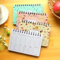new south korean creative stationery weekly plan learning notebook efficiency notepad agenda coil book school office supplies