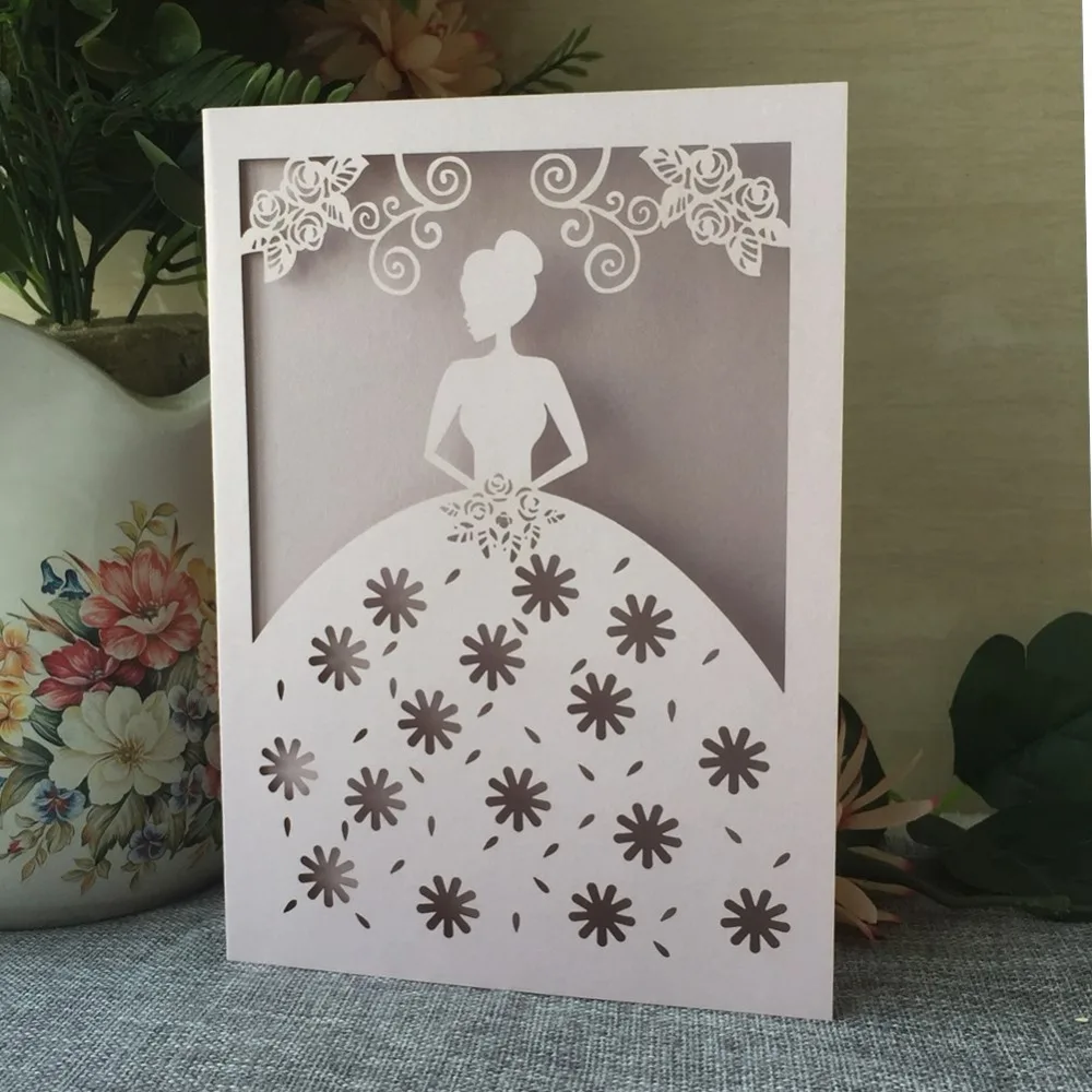 45 шт. новые свадебные открытки для невесты жемчужные бумажные приглашения товары