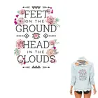 Пластыри для букв на футболке, аксессуар для переноса тепла, термо наклейка на одежду с цветочной аппликацией, моющиеся пластыри 205