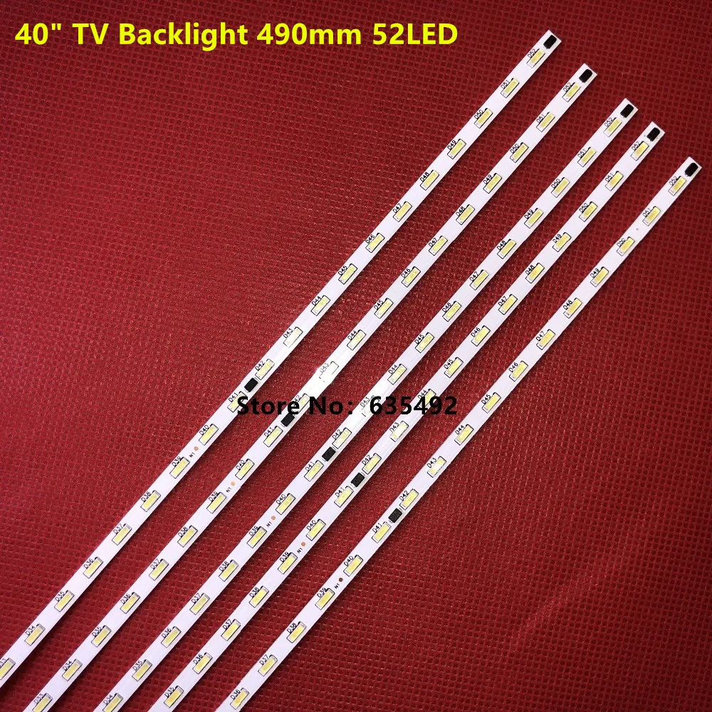 Фото 5 шт., 49 см, 52 лампы для светодиодной панели V400HJ6-ME2-TREM1 IC-40IP800 LC-40IP800 40E62 LCD-40V3A M00078 N31A51P0A N31A51POA V400HJ6-LE8 №2