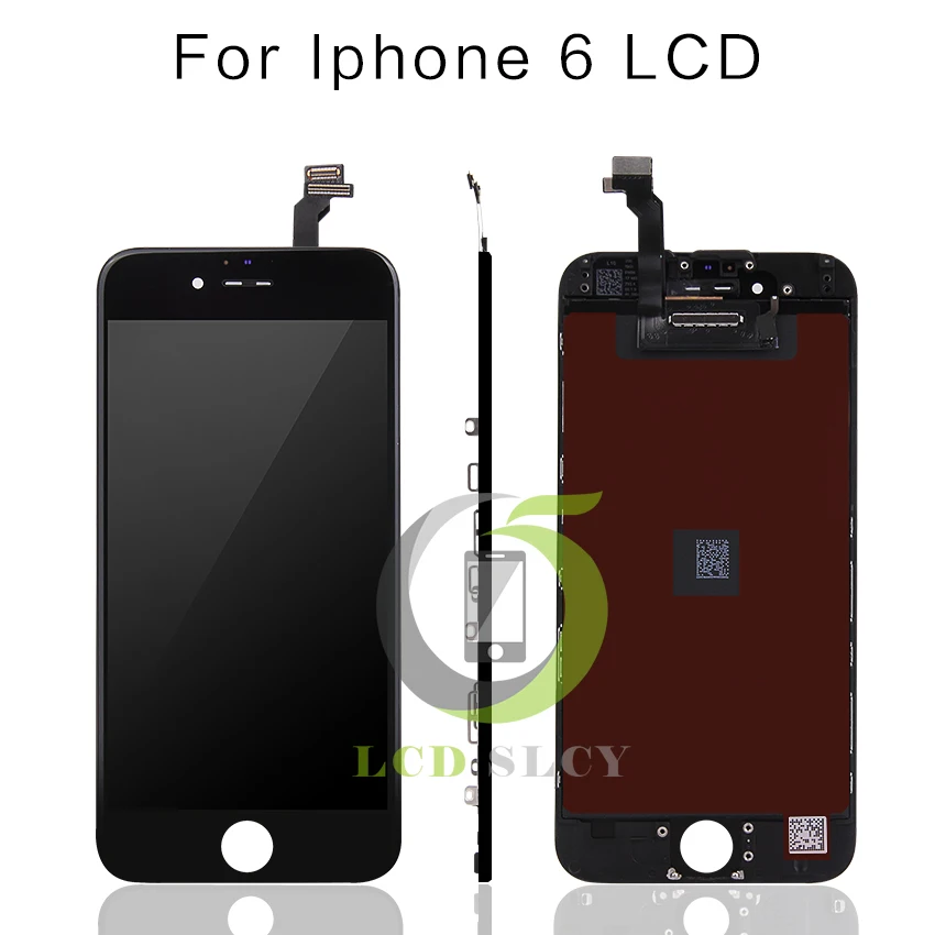 ЖК дисплей для iPhone 6 сенсорный экран 4 7 дюйма 10 шт./партия черно белый дигитайзер в