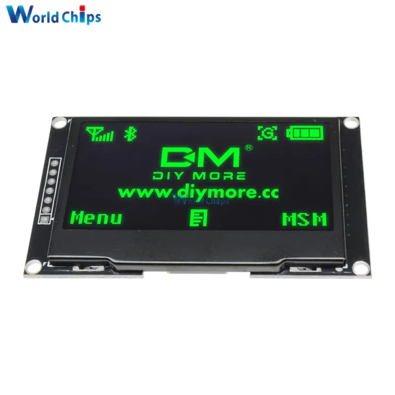 2,4" дюймовый ЖК-экран 12864 128X64 OLED дисплей модуль IIC IEC SPI серийный C51 STM32 SSD1309 для Arduino белый/синий/зеленый/желтый