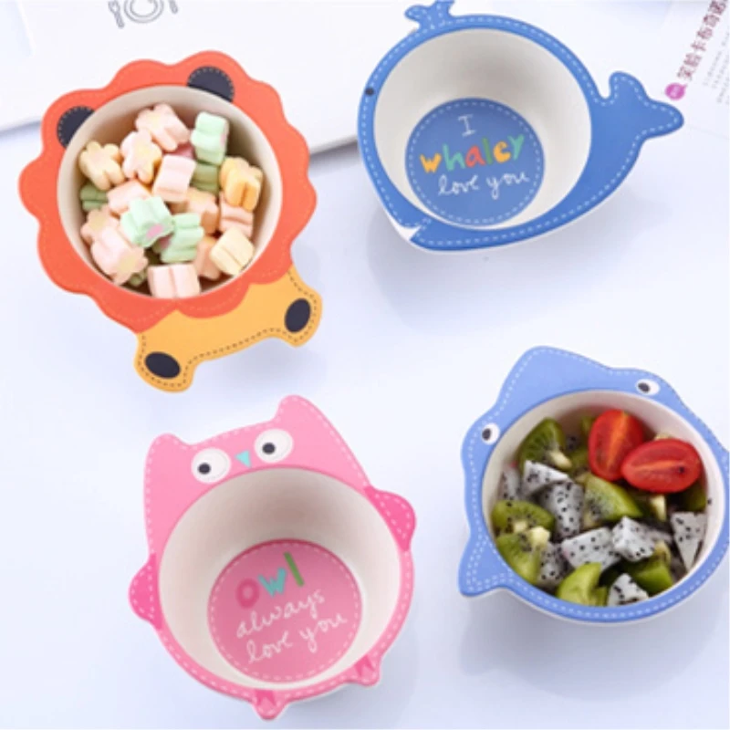 Экологичная бамбуковая посуда для кормления детей нескользящая Бамбуковая