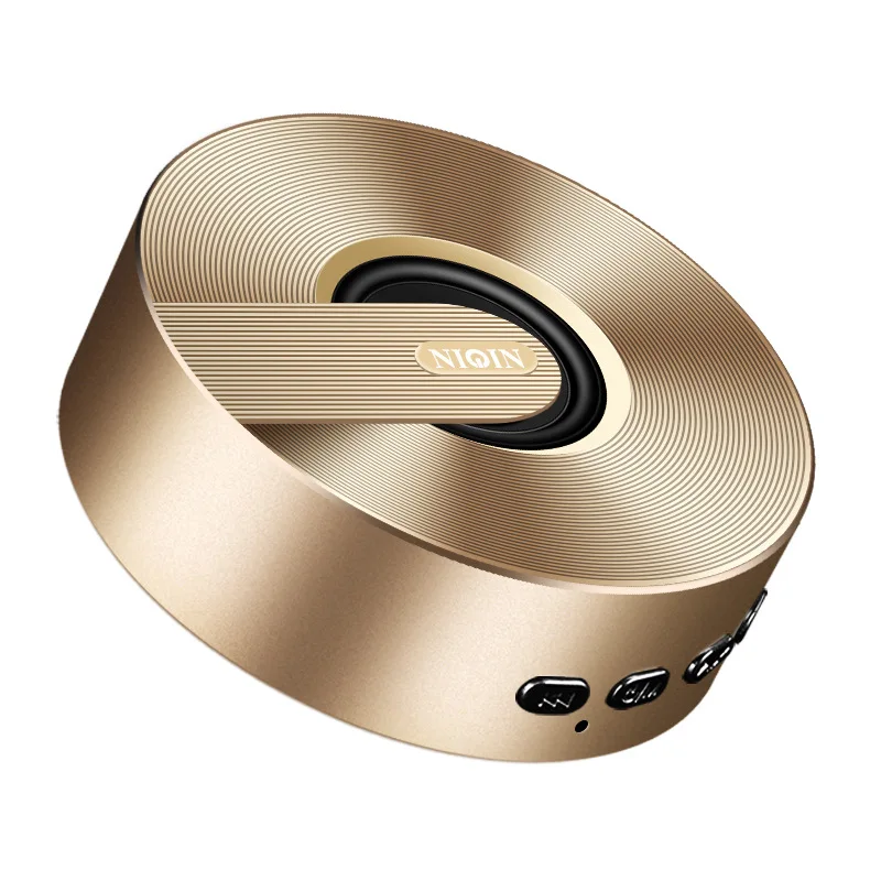 GOLD Мини Bluetooth динамик с сабвуфером для ПК портативный динамик сабвуфер музыкальный центр Caixa De Som Altavoces Parlante F4040 - Цвет: GOLD