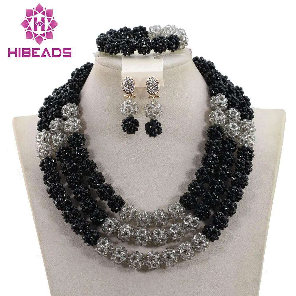 2017 комплект ювелирных украшений с хрустальными шариками ожерелье для невесты