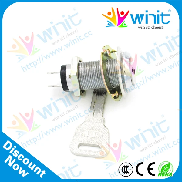 S shape cam lock for door cabinet coin operated 22mm with flat key | Спорт и развлечения