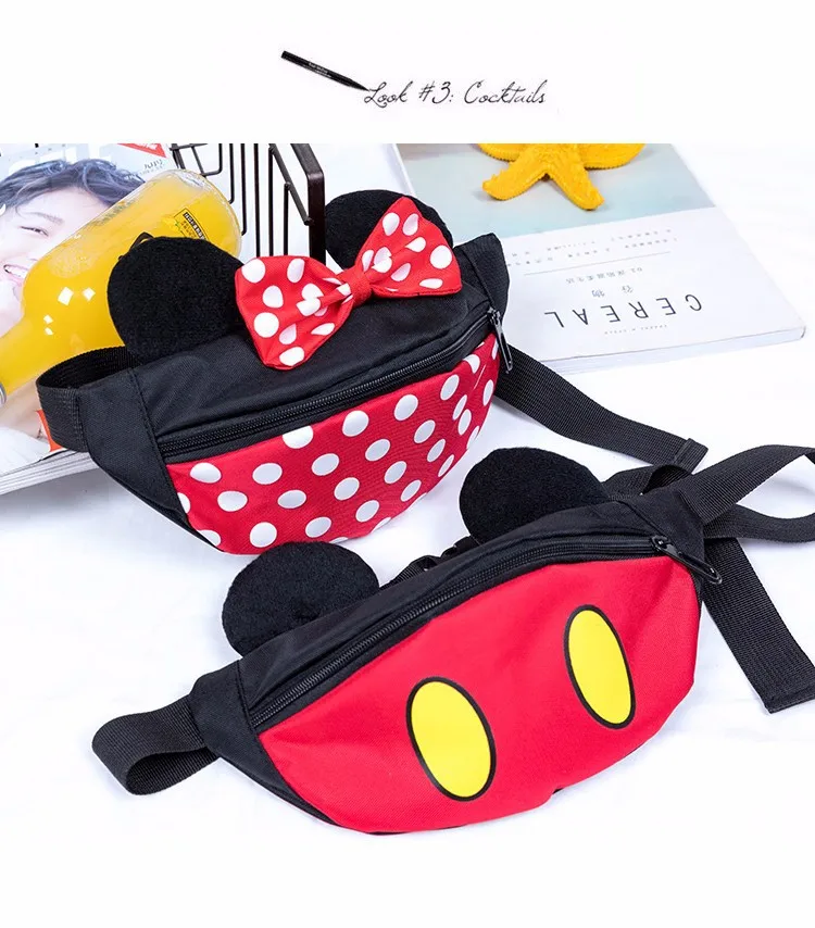 Disney Детская сумка с персонажем мультфильма Сумка Микки Мышь мини прекрасный кошелек для монет поясная сумка Детские пакет для хранения подарок для мальчиков и девочек