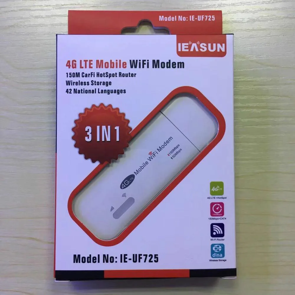 От оригинального производителя onlywheel в 4G usb ключ доступа к WiFi Stick модем IE UF725 150