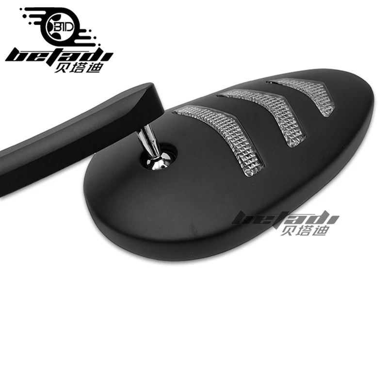 Новые боковые зеркала заднего вида для мотоцикла черные Harley Dyna Street Bob FXDB 2007-2017 Wide