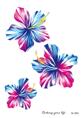 Переводные искусственные татуировки цветные Одуванчики девушки