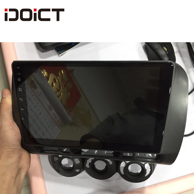 IDOICT Android 8,1 2.5D автомобильный dvd-плеер gps навигация Мультимедиа для Honda Fit Jazz правый руль RHD Радио 2004-2007