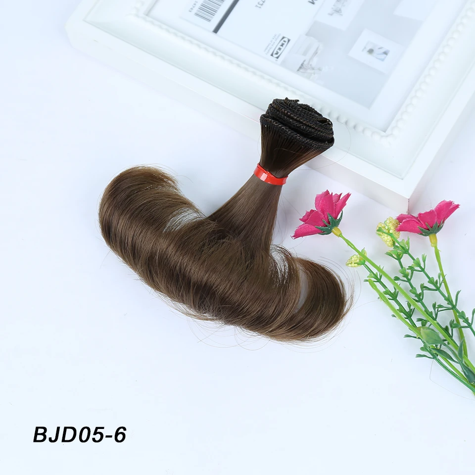 Bybrana 15 см * 100 Температура термостойкие волосы куклы для 1/3 1/4 1/6 BJD DIY парики с