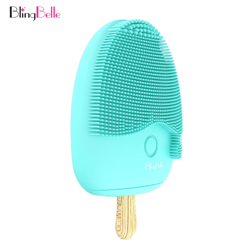 BlingBelle Мини электрическая Очищающая щетка для лица мытья 90 дней с использованием
