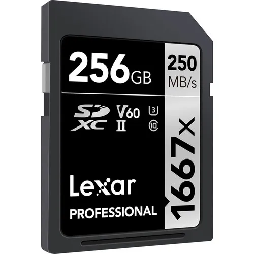 Lexar 250 МБ/с./с 1667x карта памяти SD de 64 Гб y 128 ГБ 256 ГБ SDXC UHS-II U3 Flash tarjeta de memoria para 3D 4 K carmara Digi