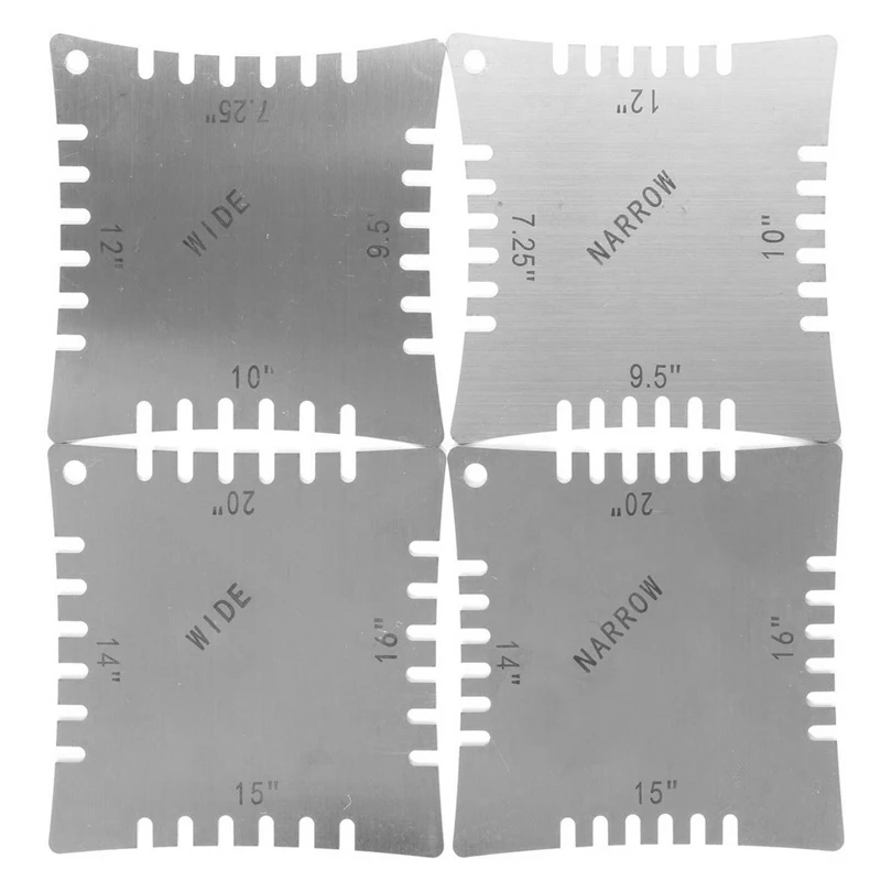 

4pcs/set Guitar Notched Radius Gauges Fingerboard Measuring Tools high quality