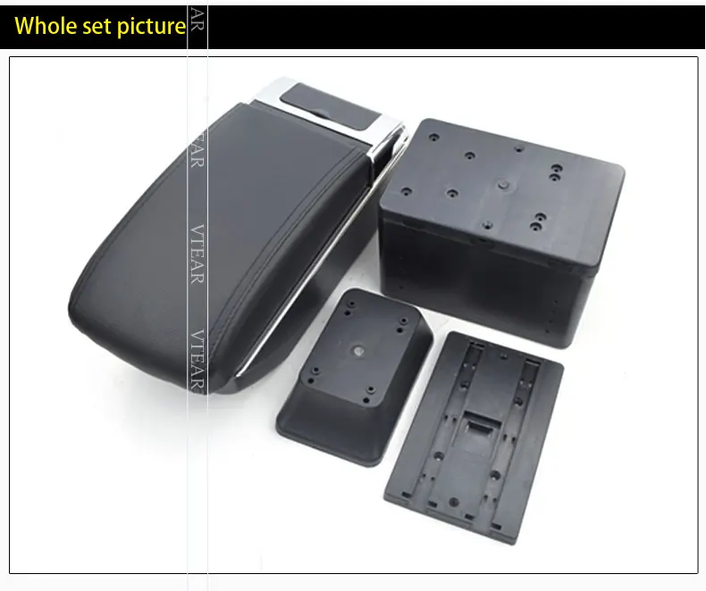 Vtear для Toyota fj cruiser подлокотник коробка зарядка через usb повысить двойной слой центральный магазин содержание Подстаканник Пепельница аксессуары