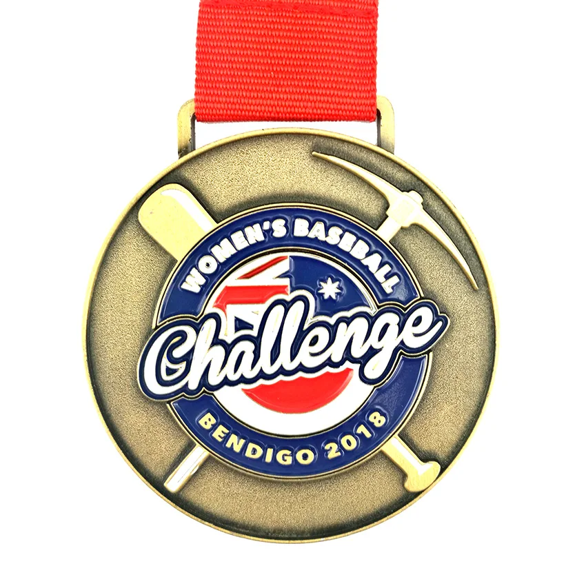 

2.34 Inch 50 Pieces A Lot Shiny Personalized Antique Gold Running Marathon Zinc Alloy Medal