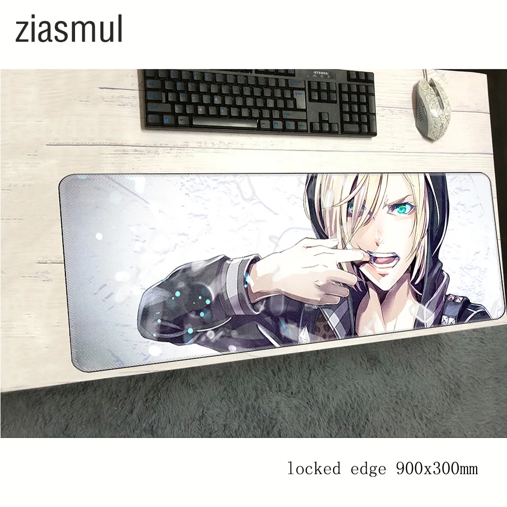 Игровой коврик для мыши yuri на льду 900x300x3 мм игровой высокого качества аксессуары