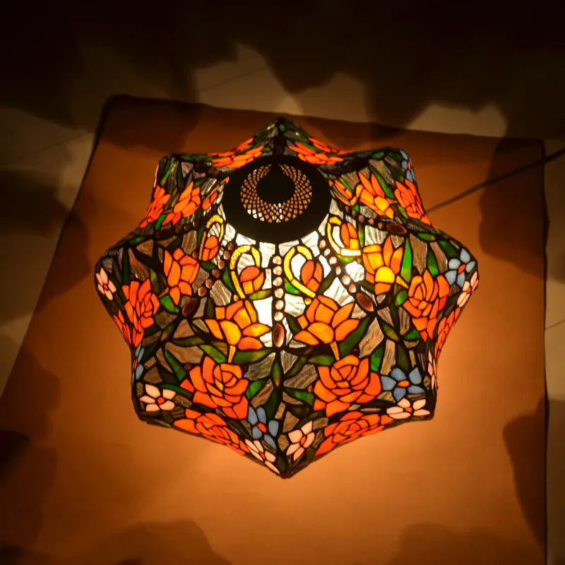 Настольная лампа FUMAT из витражного стекла европейская креативная декоративная в