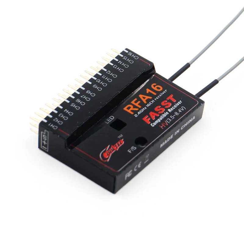 CoolTech RFA16 2.4Ghz16CH Futaba FASST совместимый приемник HV 3 5-8 4 в для 14SG 16SZ 18MZ передатчик