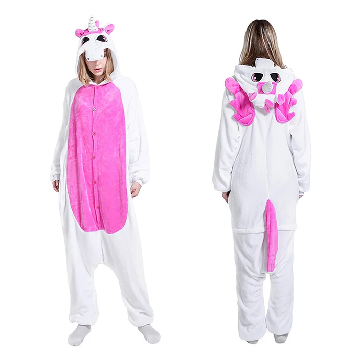 unicorn 7 KIGUCOS, новинка, мультяшная Пижама, единорог, все в одном, с капюшоном, звезда, единорог, животные, пижамы для женщин, теплая, милая Пижама Пегас - Цвет: unicorn 7