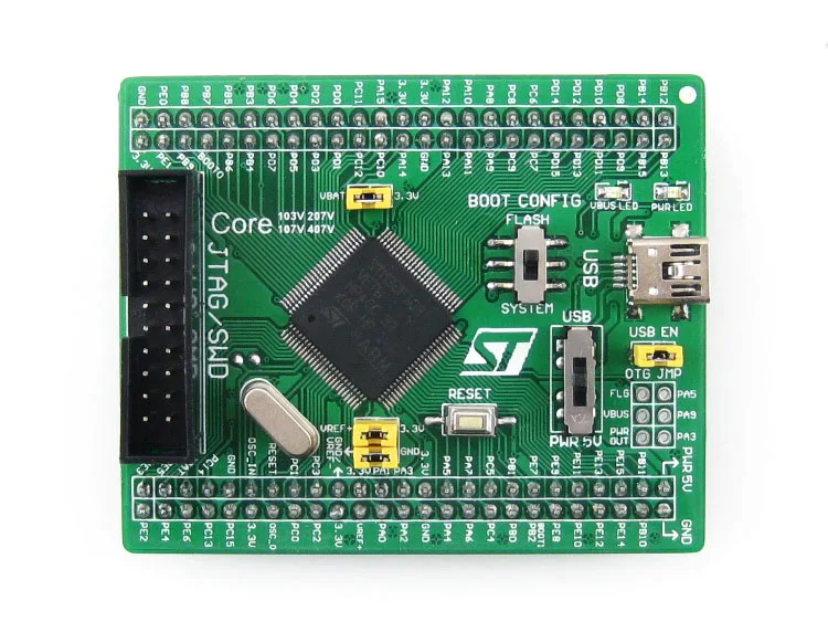 Waveshare STM32F1 основная плата Core103V STM32 с STM32F103VET6 MCU полный IOs JTAG/SWD интерфейс отладки|board