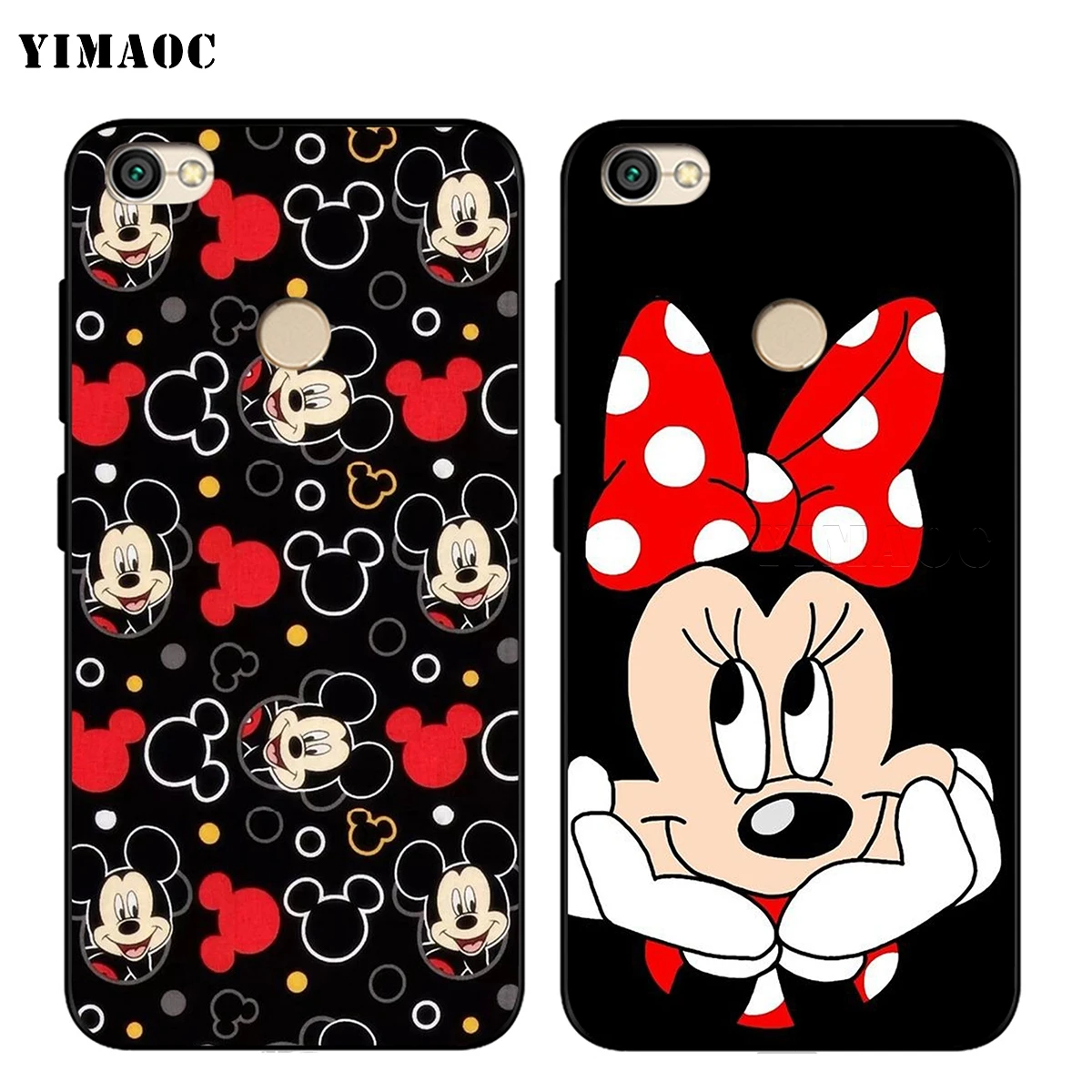 Милый чехол YIMAOC mi nnie mouse для девочек Xiaomi Redmi mi Note MAX 3 6a 7 6 8 9 go se mi 6 mi 8 a1 a2 Lite для 8A f1
