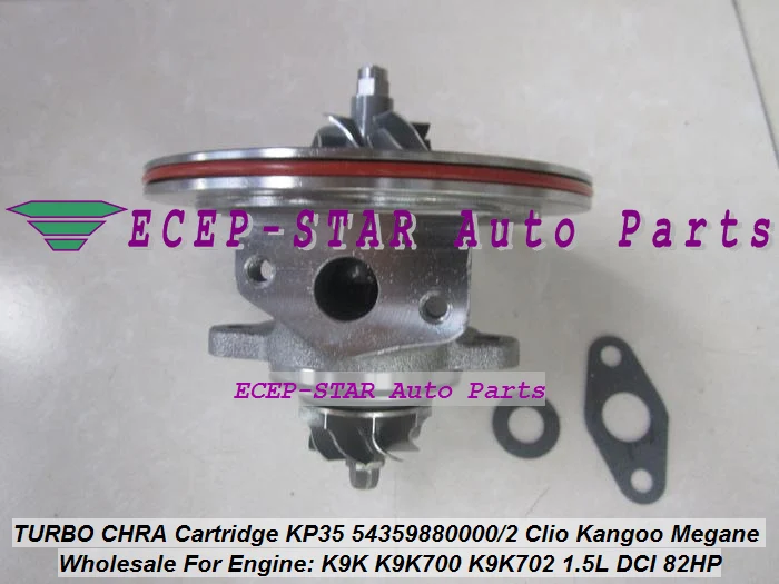 Турбокартридж CHRA KP35 54359700000 54359700002 Турбокомпрессор для NISSAN Almera Renault Clio Kangoo Megane K9K