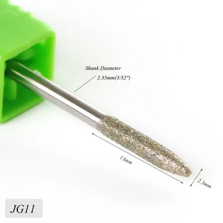 JG11 STZ 17 типов алмазных сверл для ногтей, фрезы для маникюра, фрезы, вращающиеся фрезы, устройство для педикюра, дизайн ногтей, JG01-17 - Цвет: JG11