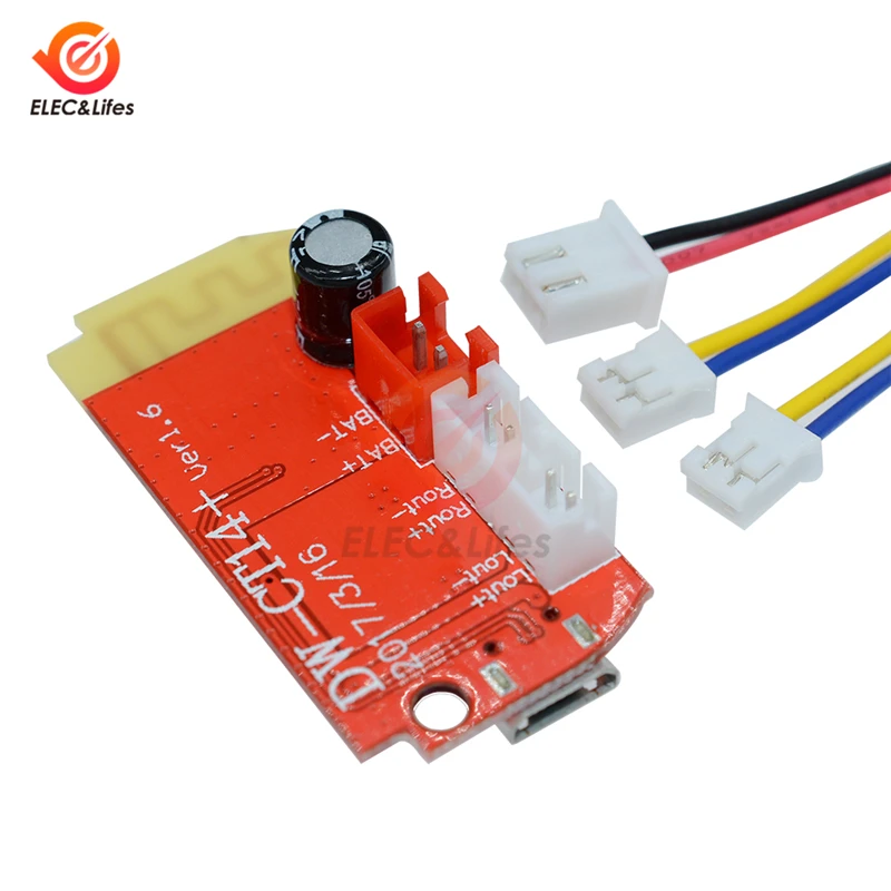 Плата усилителя цифровой аудио с Bluetooth 4 2 плата микро-USB стерео 5 Вт + динамик для