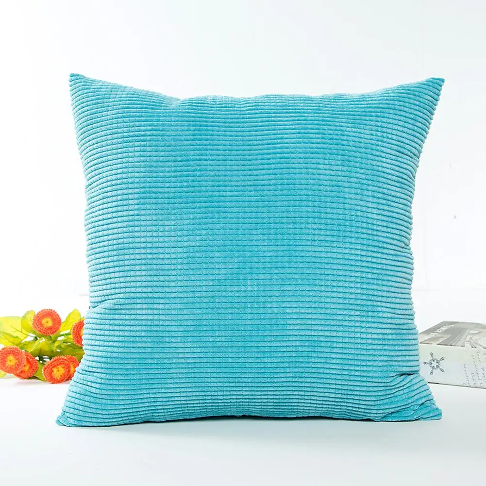 Простой однотонный удобный вельветовый декоративный квадратный наволочка LanLan