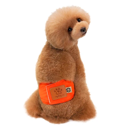 Orange DRESSPET собака физиологические штаны впитывающие подгузники мягкий хлопок Дышащий моющийся Женский Мужской трусики для собаки Briefs собака трусы - Цвет: Orange