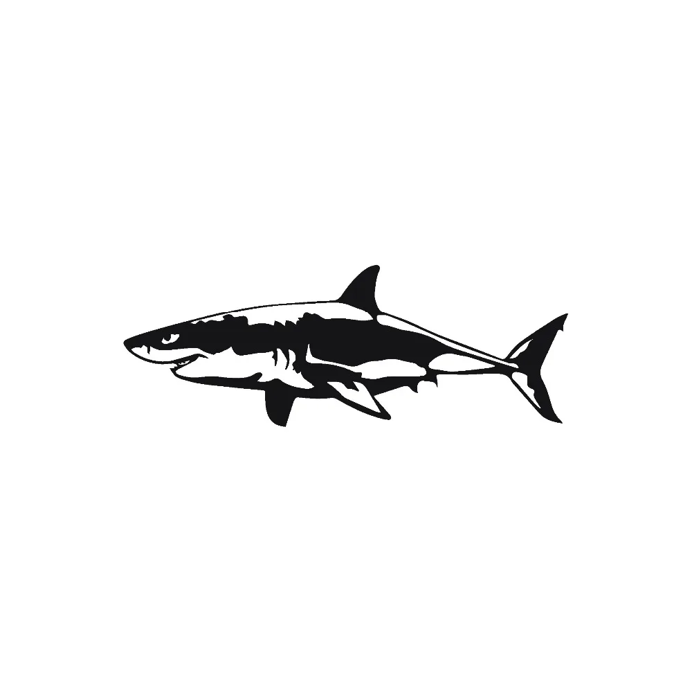 Виниловая наклейка Tancredy 17 1*6 4 см Great White Shark украшения наклейки для автомобилей с