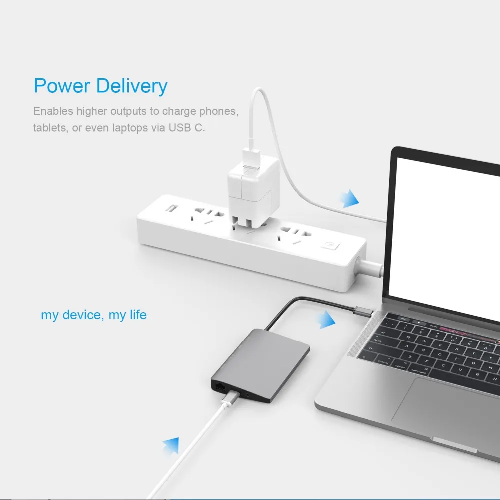 JZYuan USB C док станция для ноутбука Macbook Pro к HDMI Mini DP 4K RJ45 Gigabit LAN 3 0 Type PD Samsung