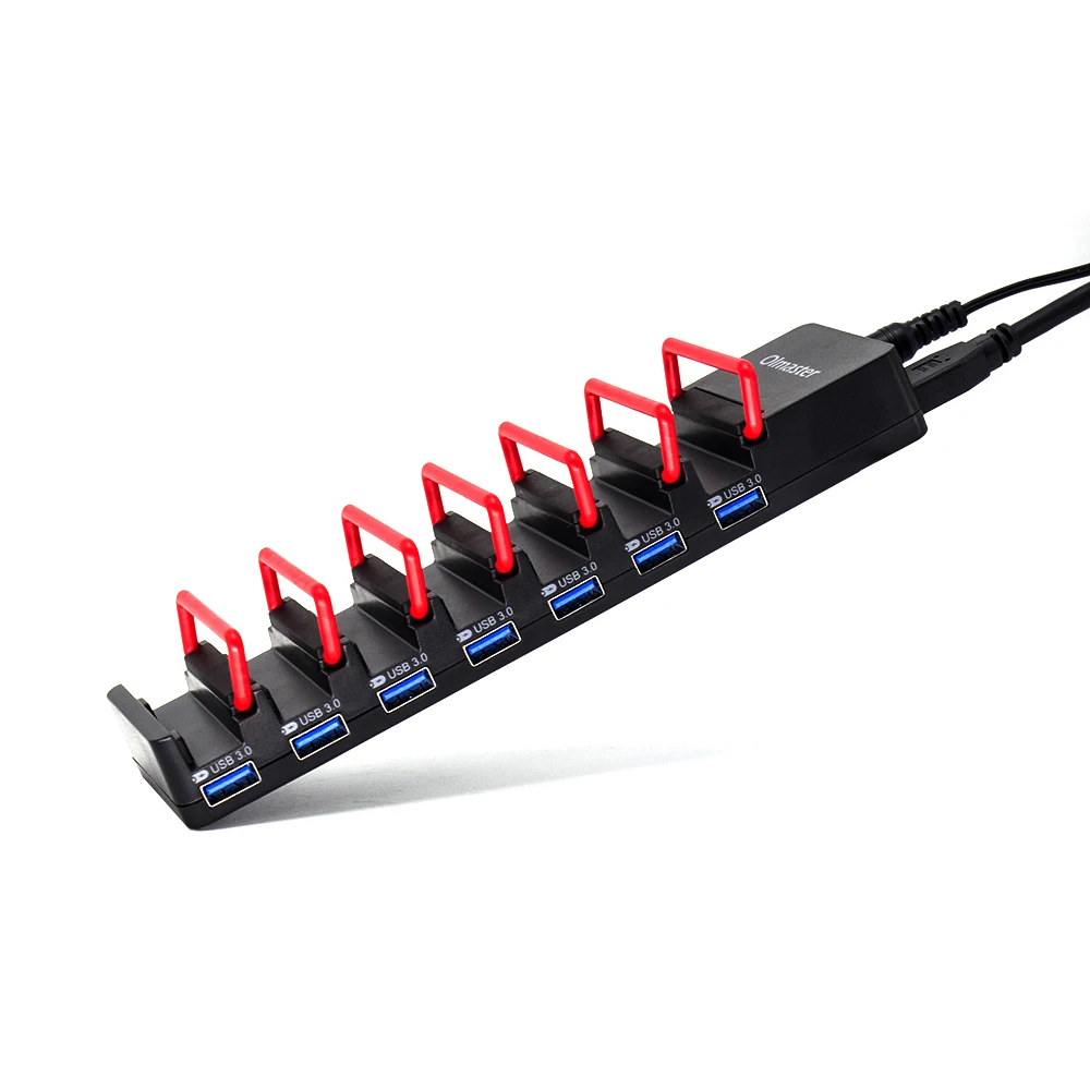 

OImaster USB3.0 концентратор адаптер зарядная станция 7 портов зарядное устройство поддержка телефона с адаптером питания для ПК ноутбука