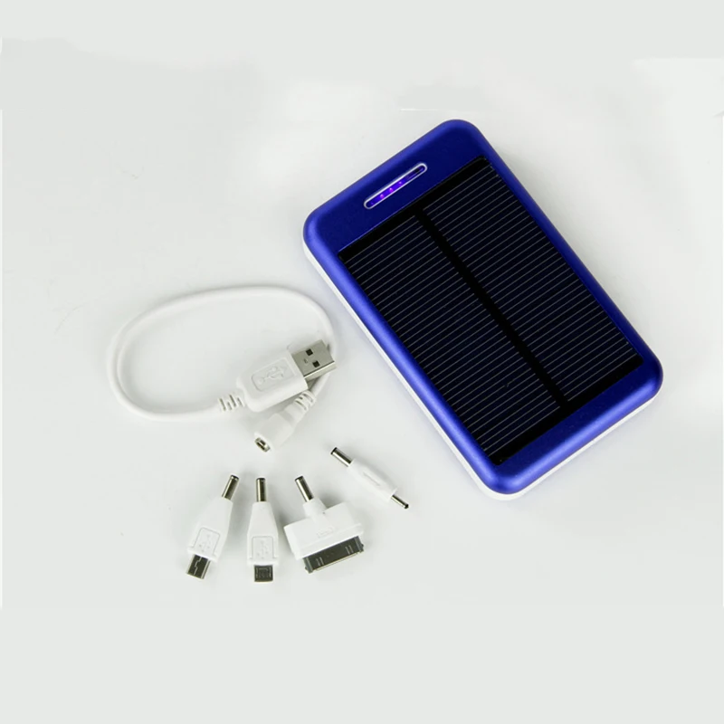 

1x Solar Panel Charger dual-USB Power Bank Real 7000mAh Outdoors External Metal Shell Smart Charging Protected with Adapters
