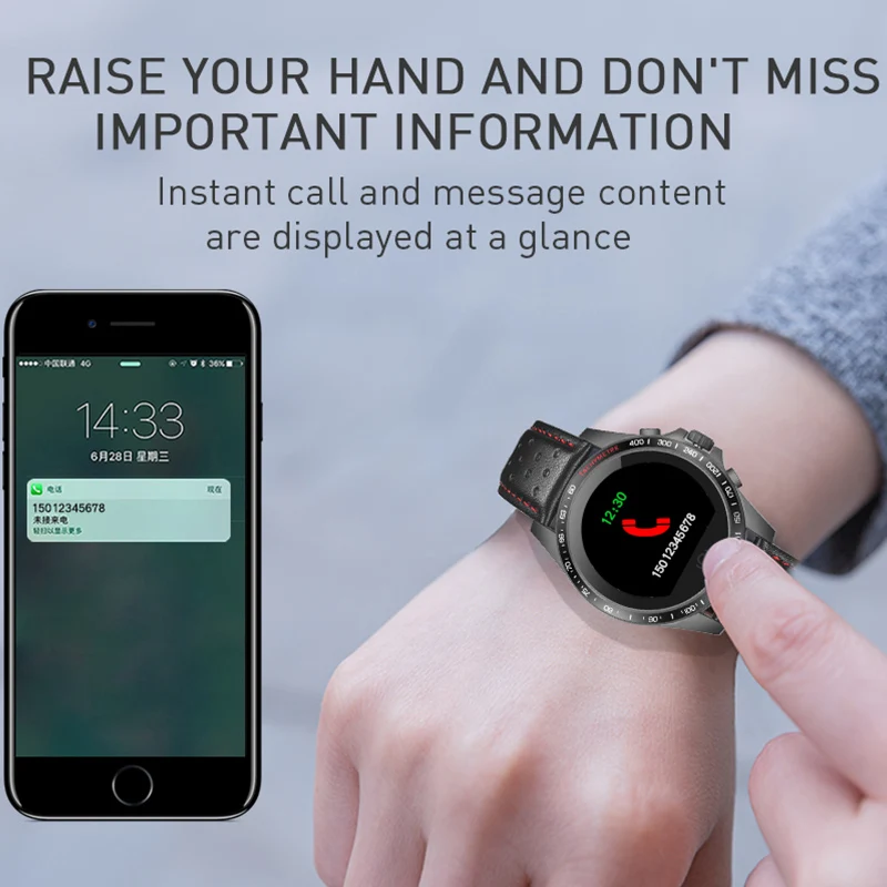 

Smart Watch Men IP67 Waterproof Wearable Device Heart Rate Clock Wristband Fitness Tracker Smartwatch for android IOS
