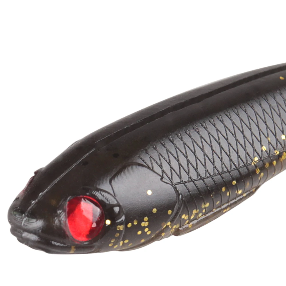 BASSKING Новинка 2019 мягкие приманки 8 шт. 90 мм 6 1 г Силиконовые Мягкие рыболовные с