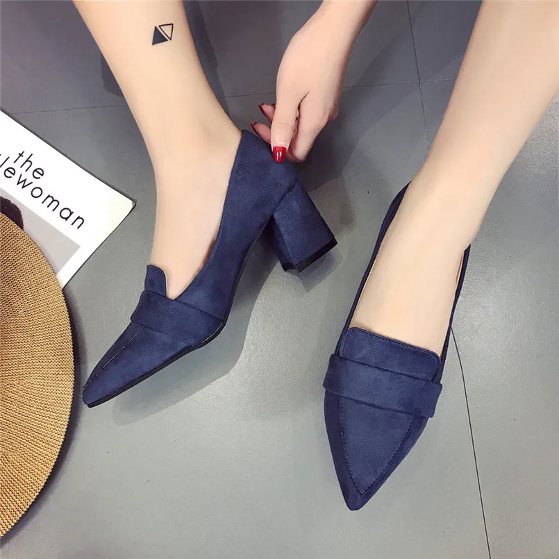 Лидер продаж Женская Базовая обувь с острым носком на высоком каблуке сезон