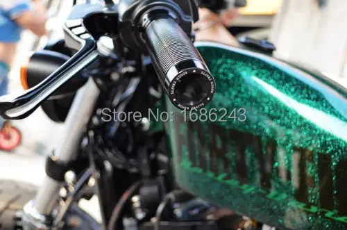 Ручки черные алюминиевые 1 дюйм для Harley Sportster XL1200 883 Forty Eight Softail Dyna Touring|Руль