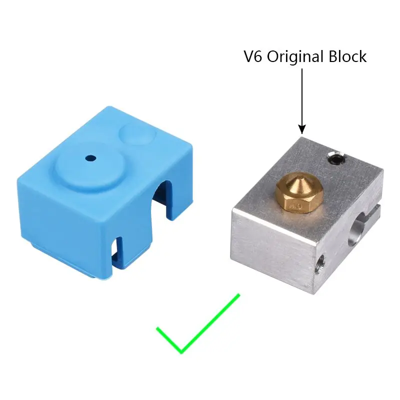 Части 3d принтера V6 силиконовый носок подходит для V6 подогреваемый блок j-головка Hotend 1,75/3,0 мм Боуден/прямой экструдер нагреватель Блок Reprap