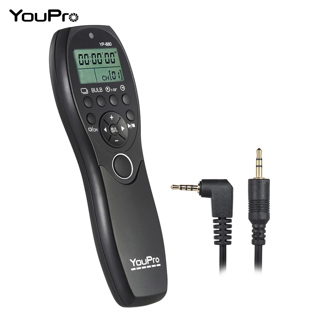 YouPro YP 880 L1 камера проводной спуск затвора Таймер Пульт дистанционного управления